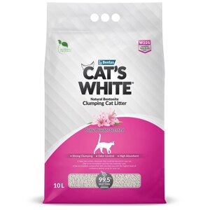 Cat's White Baby Powder наполнитель минеральный комкующийся с ароматом детской присыпки (8,5 кг., 10 л.)