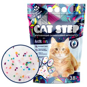 Cat Step Arctic Art наполнитель силикагелевый впитывающий (1,6 кг., 3,8 л.)