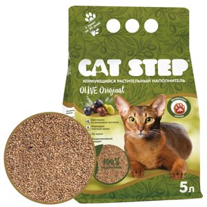 Cat Step Olive Original наполнитель растительный комкующийся (3,7 кг., 5 л.)