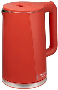 Чайник электрический Energy E-208 1.7 л, двойной корпус, красный (164149)