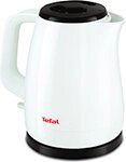 Чайник электрический Tefal Delfini KO150130, белый/черный