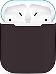 Чехол силиконовый Eva для наушников Apple AirPods 1/2 - Коричневый/Бирюзовый (CBAP03BRTQ)