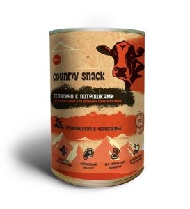 Country snack консервы для щенков и собак всех пород (Телятина и потрошки, 400 г.)