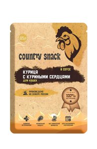 Country snack пауч для кошек (в соусе) (Курица, 85 г.)