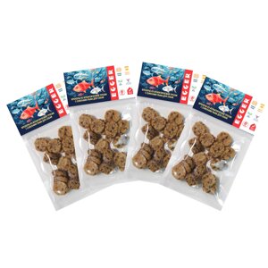 EGGER лакомство крекеры из трески с семенами льна для собак (4 упаковки по 40 г.)