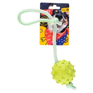 Fancy Pets игрушка Мячик на веревке для собак (8,5 см.)