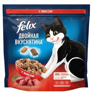 Felix Двойная вкуснятина для кошек (Мясо, 1,3 кг.)