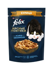 Felix Мясные ломтики пауч для кошек (кусочки в соусе) (Курица, 75 г.)