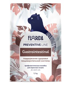 Florida Preventive Line Gastrointestinal сухой корм для кошек для здоровья пищеварительной системы (Курица, 1,5 кг.)
