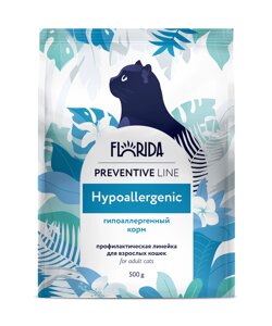 Florida Preventive Line Hypoallergenic сухой корм для кошек гипоаллергенный (Индейка, 500 г.)