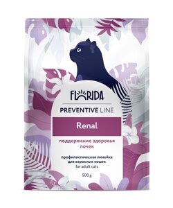 Florida Preventive Line Renal сухой корм для кошек для поддержание здоровья почек (Курица, 500 г.)
