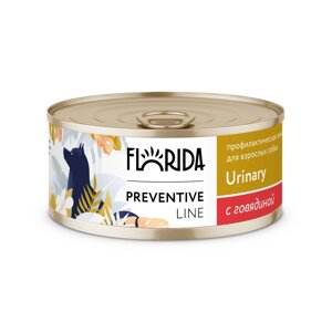 Florida Preventive Line Urinary консервы для собак для профилактики мочекаменной болезни (Говядина, 100 г.)