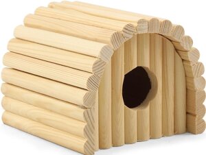 Гамма домик полукруглый для мелких животных деревянный (12,5 х 13 х 10,5 см.)