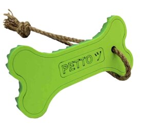 GoSi игрушка-массажер для десен Кость для собак (18 см., Зеленый)