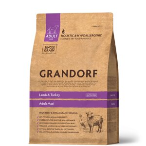 Grandorf Adult Maxi корм для взрослых собак крупных пород (Ягненок и индейка, 3 кг.)