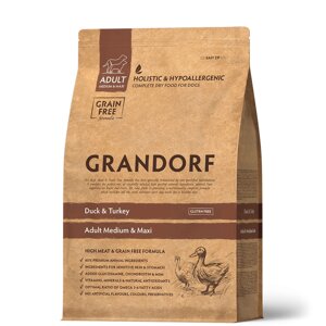 Grandorf Duck&Turkey корм для взрослых собак средних и крупных пород (Утка и индейка, 10 кг.)