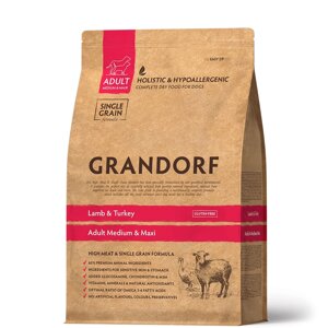 Grandorf Lamb & Turkey Medium&Maxi корм для взрослых собак средних и крупных пород (Ягненок и индейка, 1 кг.)