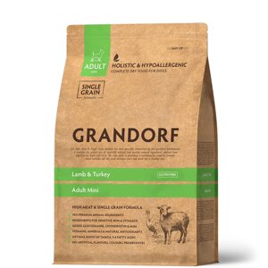 Grandorf Lamb & Turkey Mini корм для взрослых собак мини пород (Ягненок и индейка, 1 кг.)