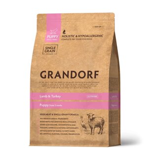 Grandorf Lamb & Turkey Puppy корм для щенков всех пород (Ягненок и индейка, 10 кг.)