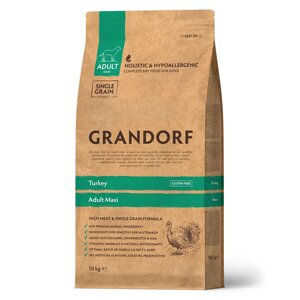 Grandorf Turkey & Rice Maxi корм для взрослых собак крупных пород (Индейка, 10 кг.)