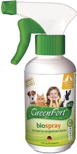 GreenFort neo БиоСпрей от блoх для кошек, кроликов и собак (200 мл.)