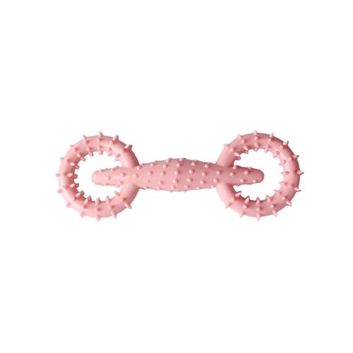 HOMEPET Dental игрушка для собак гантель (16 х 5,8 см., Розовая)