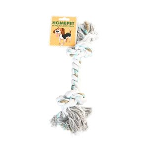 HOMEPET игрушка для собак канат с двумя узлами (22 см.)