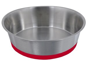 HOMEPET Premium миска металлическая на силиконовой подставке (0,25 л., Красная)