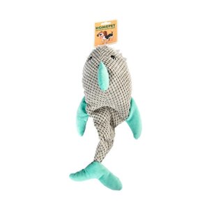 HOMEPET Seaside игрушка для собак акула с пищалкой (40 х 20,5 см.)