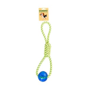 HOMEPET seaside игрушка для собак мяч на канате для игр на воде (41 см.)