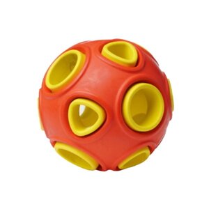 HOMEPET silver series игрушка для собак мяч двухцветный (7,5 см., Красный)