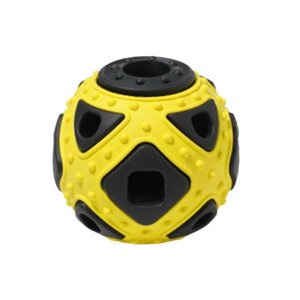 HOMEPET silver series игрушка для собак мяч фигурный (Черно-желтый)