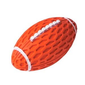 HOMEPET silver series игрушка для собак мяч регби с пищалкой (14,5 см., Красный)