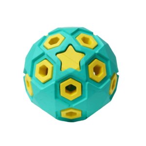 HOMEPET silver series игрушка для собак мяч звездное небо (8 см., Бирюзовый)