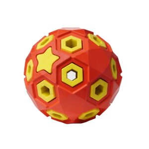 HOMEPET silver series игрушка для собак мяч звездное небо (8 см., Красный)