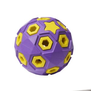HOMEPET silver series игрушка для собак мяч звездное небо (8 см., Сиреневый)