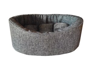 HOMEPET Wool лежанка круглая (43 х 38 х 15 см., Серая)