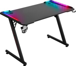 Игровой стол Defender Jupiter, RGB подвесветка, кружки+гарнитура, черный