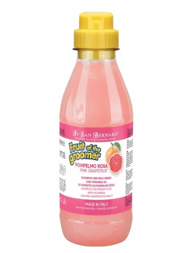 ISB Fruit of the Grommer Pink Grapefruit Шампунь для шерсти средней длины с витаминами (1 л.)
