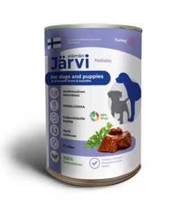 Jarvi полнорационные консервы для щенков и собак всех пород (Индейка, 400 г.)