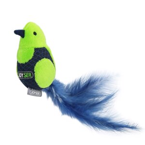 Joyser игрушка Птичка с перьями для кошек (19 см., Зеленый)