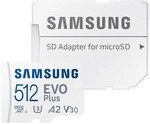 Карта памяти Samsung EVO Plus 512GB + адаптер (MB-MC512KA/EU)