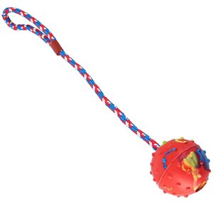 Каскад игрушка Канат с мячом для собак (40 см.)