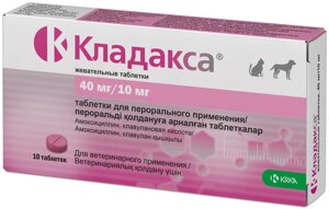 Кладакса жевательные таблетки (10 шт., 40/10 мг.)