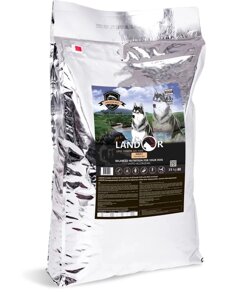 Landor Adult Dog сухой корм для взрослых собак всех пород (Рыба и рис, 15 кг.)