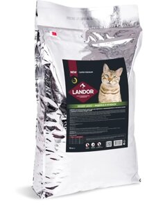 Landor Cat Exigent Adult сухой корм для кошек привередливых к еде (Индейка и ягненок, 10 кг.)