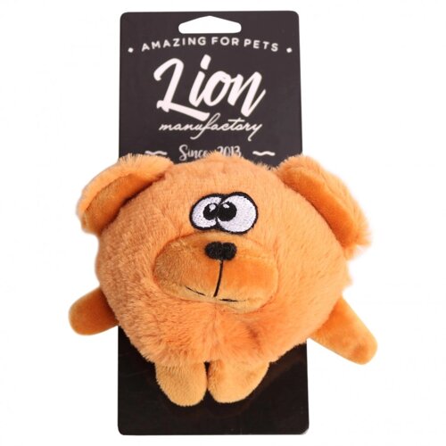 Lion игрушка Мишка-колобок для собак (12 см.)