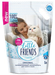 Little Friends Original наполнитель силикагелевый впитывающий (2 кг., 5 л.)