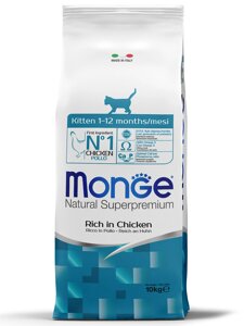 Monge Cat Kitten корм для котят (Курица, 10 кг.)