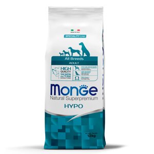 Monge Dog Speciality Hypoallergenic корм гипоаллергенный для взрослых собак всех пород (Лосось и тунец, 12 кг.)